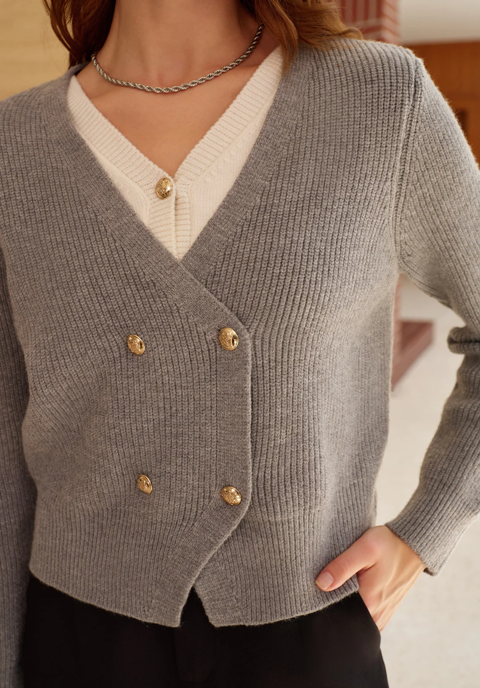 Revers-Cardigan