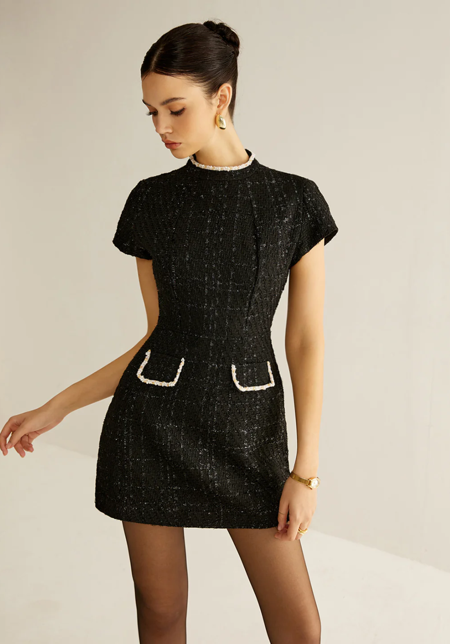 Tweed-Minikleid